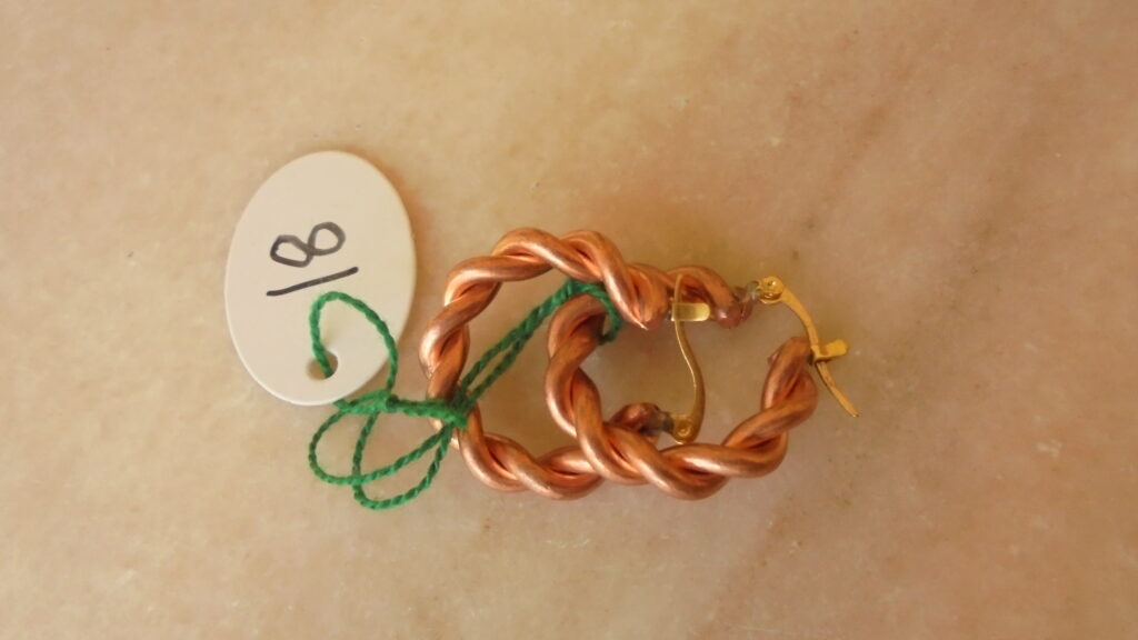 5151/18 copper earrings